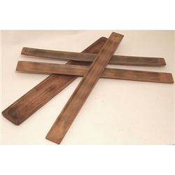 ANTIQUE BAGUETTE WOOD TRAYS / OLD 1920S FRENCH #2270254