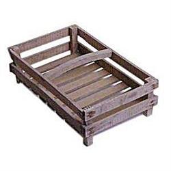 old French Wooden Garden Berry Trug Tray #2270273