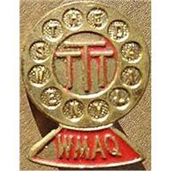 vintage 1920s CHICAGO WMAQ Microphone Radio PIN#2270296
