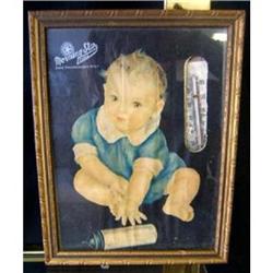 old MORNING STAR DAIRY PRINT thermometer framed#2270346