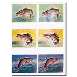 VINTAGE POP FISH POSTER SIGN #2270347