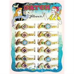 old vintage FLOWER TOY WATCHES store display #2270358