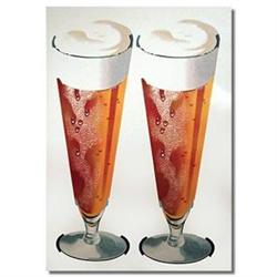 VINTAGE BEER SIGN ~ glass MUG POSTER #2270387