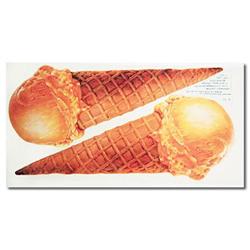 ICE CREAM CONES POSTER ~ store display vintage #2270403