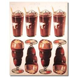 CHOCOLATE MALTS SHAKES SIGN POSTER ~ VINTAGE #2270405