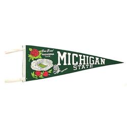 1966 ROSE BOWL PASADENA Felt Pennant * MICHIGAN#2270465
