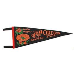 1965 ROSE BOWL PASADENA Felt Pennant * OREGON #2270468