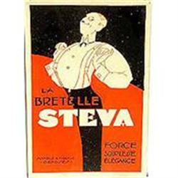 French Clothing Belt Sign ~ old vintage 1920s #2270491