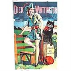DICK WHITTINGTON VAUDEVILLE LITHO POSTER 1920S #2270505