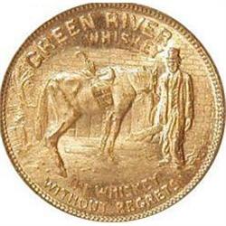 NEGRO WHISKEY TOKEN * OLD VINTAGE GREEN RIVER #2270515