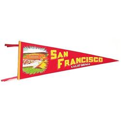 SAN FRANSICO CALIFORNIA FELT PENNANT 1950S #2270541
