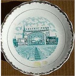 ELECTRIC PARK SOUVENIR PLATE * OLD VINTAGE 1910#2270547