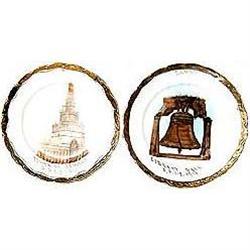 P.P.I.E. SOUVENIR PLATES * 2 OLD VINTAGE HAND #2270554