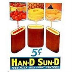 CHOCOLATE BAR SIGNS * OLD VINTAGE FRUIT ICE #2270601