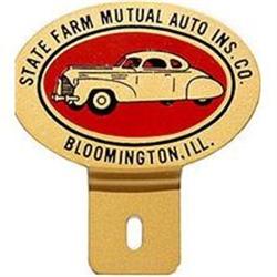 STATE FARM LICENSE PLATE TOPPER * OLD VINTAGE #2270607