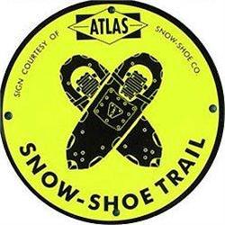 ATLAS SHOE SIGN * VINTAGE METAL ATLAS SNOW SHOE#2270608