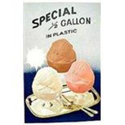 ICE CREAM SIGN * OLD VINTAGE 1950S ICE CREAM #2270609