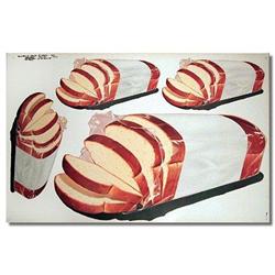 LOAVES OF BREAD * OLD VINTAGE 1960 GROCERY SIGN#2270623