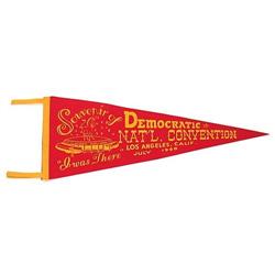 DEMOCRATIC CONVENTION PENNANT * OLD VINTAGE #2270626