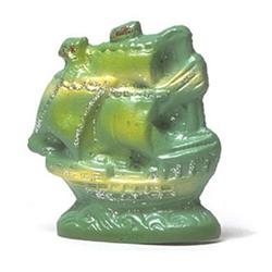 VINTAGE SHIP CHALKWARE * OLD VINTAGE CARNIVAL #2270633