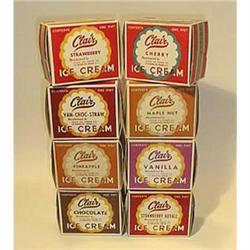 NY VINTAGE CONTAINERS * 8 OLD VINTAGE CLAIR ICE#2270635
