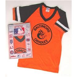 VINTAGE BASEBALL SHIRT * BALTIMORE ORIOLES TOP #2270640