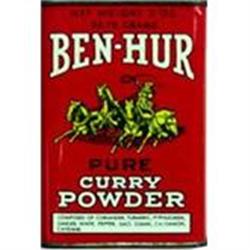 BEN HUR TIN * OLD VINTAGE BEN HUR SPICE TIN #2270643
