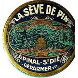 FRENCH CANDY TIN * OLD VINTAGE ART DECO CANDY #2270645