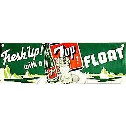 7 UP POSTER * OLD VINTAGE 1940S SEVEN UP SODA #2270661