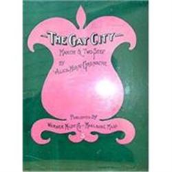 VINTAGE GAY CITY MARCH TWO STEP MUSIC SHEETS #2270675