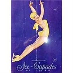 VINTAGE PETTY GIRL ICE CAPADES SKATING BROCHURE#2270676