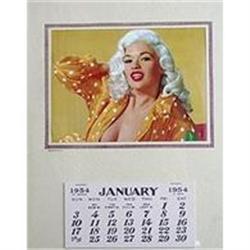 JAYNE MANSFIELD CALENDAR * OLD VINTAGE 1945 #2270677