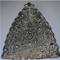 INTERNATIONAL SILVER XMAS TREE TRAY * VINTAGE #2270679