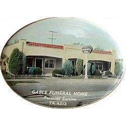VINTAGE FUNERAL HOME MIRROR * ANTIQUE GABLES #2270681