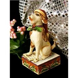 JIM SHORE DOG BARK ANGEL STATUE * ENESCO #2270693