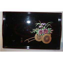 VINTAGE LAQUER JAPAN TRAY #2270700