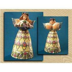 JIM SHORE ANGEL W TEAPOT STATUE * ENESCO #2270708