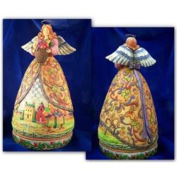 JIM SHORE FALL ANGEL STATUE * ENESCO HEARTWOOD #2270711