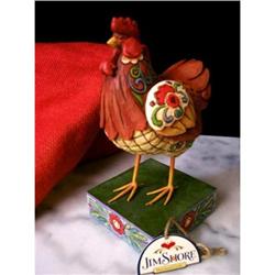 JIM SHORE ENESCO ROOSTER FARM STATUE * CHICKEN #2270727