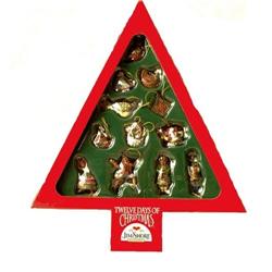 JIM SHORE 12 DAY XMAS ORNAMENTS IN BOX * ENESCO#2270732