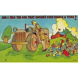 12 Vintage W.A.C. Linen Comical Military #2270736