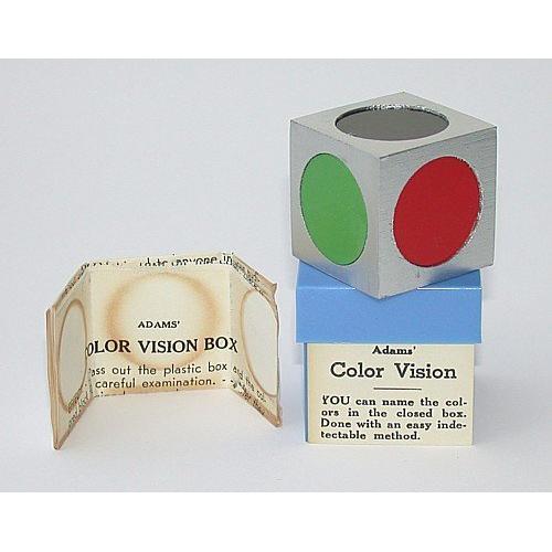 VINTAGE ADAMS COLOR VISION TRICK MAGIC CUBE TOY#2270743