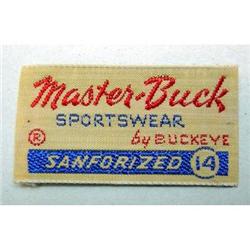 1000 VINTAGE BUCKEYE CLOTHING LABELS * cloth #2270758