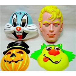 4 VINTAGE COLLEGEVILLE HALLOWEEN MASKS 1960S #2270766