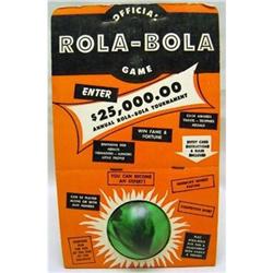 VINTAGE ROLA-BOLA GAME BALL TOY IN BOX #2270770