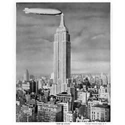 VINTAGE 1931 ZEPPELIN EMPIRE STATE BLDG PHOTO #2270772