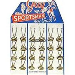 VINTAGE GAY FOOTBALL KEYCHAIN DISPLAY TOY #2270828