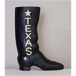 CAST IRON TEXAS BOOT DOOR STOP / DOORSTOP #2270830