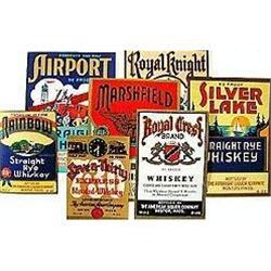 100 VINTAGE WHISKEY LABELS  #2270833