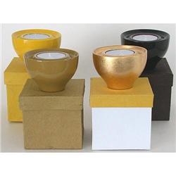 2 VINTAGE JAPANESE LACQUERWARE WOODEN CANDLE #2270846